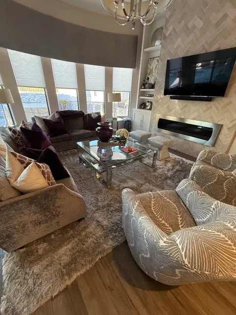 Deep cleaned living room in a Greater Chicago home